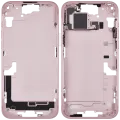 Mid-Frame Housing W/ Small Parts For iPhone 15 Plus (EU / Global Version) (Used OEM Pull: Grade C) (Pink)