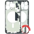 Mid-Frame Housing W/ Small Parts For iPhone 15 Pro Max (EU / Global Version) (Used OEM Pull: Grade B) (Black Titanium)