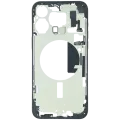 Mid-Frame Housing W/ Small Parts For iPhone 15 Pro Max (EU / Global Version) (Used OEM Pull: Grade B) (Black Titanium)