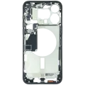 Mid-Frame Housing W/ Small Parts For iPhone 15 Pro Max (EU / Global Version) (Used OEM Pull: Grade B) (Black Titanium)