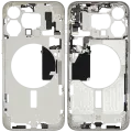 Mid-Frame Housing W/ Small Parts For iPhone 15 Pro Max (EU / Global Version) (Used OEM Pull: Grade B) (White Titanium)