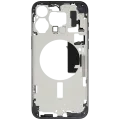 Mid-Frame Housing W/ Small Parts For iPhone 15 Pro Max (EU / Global Version) (Used OEM Pull: Grade B) (Blue Titanium)