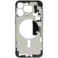 Mid-Frame Housing W/ Small Parts For iPhone 15 Pro Max (EU / Global Version) (Used OEM Pull: Grade C) (Black Titanium)