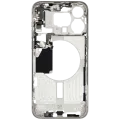 Mid-Frame Housing W/ Small Parts For iPhone 15 Pro Max (EU / Global Version) (Used OEM Pull: Grade C) (White Titanium)