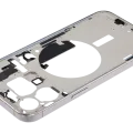 Mid-Frame Housing W/ Small Parts For iPhone 15 Pro Max (EU / Global Version) (Used OEM Pull: Grade C) (White Titanium)