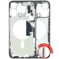 Mid-Frame Housing W/ Small Parts For iPhone 15 Pro Max (EU / Global Version) (Used OEM Pull: Grade C) (Natural Titanium)