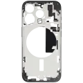 Mid-Frame Housing W/ Small Parts For iPhone 15 Pro (EU / Global Version) (Used OEM Pull: Grade C) (Black Titanium)