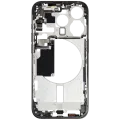 Mid-Frame Housing W/ Small Parts For iPhone 15 Pro (EU / Global Version) (Used OEM Pull: Grade C) (Black Titanium)