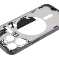 Mid-Frame Housing W/ Small Parts For iPhone 15 Pro (EU / Global Version) (Used OEM Pull: Grade C) (Black Titanium)
