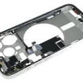 Mid-Frame Housing W/ Small Parts For iPhone 15 Pro (EU / Global Version) (Used OEM Pull: Grade C) (White Titanium)