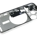 Mid-Frame Housing W/ Small Parts For iPhone 15 Pro (EU / Global Version) (Used OEM Pull: Grade C) (White Titanium)