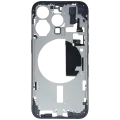 Mid-Frame Housing W/ Small Parts For iPhone 15 Pro (EU / Global Version) (Used OEM Pull: Grade C) (Blue Titanium)