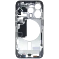 Mid-Frame Housing W/ Small Parts For iPhone 15 Pro (EU / Global Version) (Used OEM Pull: Grade C) (Blue Titanium)