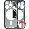 Mid-Frame Housing W/ Small Parts For iPhone 15 Pro (EU / Global Version) (Used OEM Pull: Grade C) (Natural Titanium)