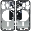 Mid-Frame Housing W/ Small Parts For iPhone 15 Pro (EU / Global Version) (Used OEM Pull: Grade C) (Natural Titanium)