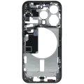 Mid-Frame Housing W/ Small Parts For iPhone 15 Pro (EU / Global Version) (Used OEM Pull: Grade C) (Natural Titanium)