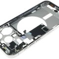 Mid-Frame Housing W/ Small Parts For iPhone 15 Pro (EU / Global Version) (Used OEM Pull: Grade C) (Natural Titanium)