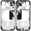 Mid-Frame Housing W/ Small Parts For iPhone 15 Pro (EU / Global Version) (Used OEM Pull: Grade B) (Black Titanium)