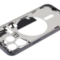 Mid-Frame Housing W/ Small Parts For iPhone 15 Pro (EU / Global Version) (Used OEM Pull: Grade B) (Black Titanium)
