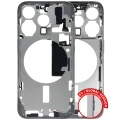 Mid-Frame Housing W/ Small Parts For iPhone 15 Pro (EU / Global Version) (Used OEM Pull: Grade B) (White Titanium)
