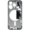 Mid-Frame Housing W/ Small Parts For iPhone 15 Pro (EU / Global Version) (Used OEM Pull: Grade B) (White Titanium)
