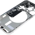 Mid-Frame Housing W/ Small Parts For iPhone 15 Pro (EU / Global Version) (Used OEM Pull: Grade B) (White Titanium)