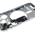 Mid-Frame Housing W/ Small Parts For iPhone 15 Pro (EU / Global Version) (Used OEM Pull: Grade B) (White Titanium)