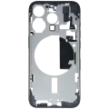 Mid-Frame Housing W/ Small Parts For iPhone 15 Pro (EU / Global Version) (Used OEM Pull: Grade B) (Blue Titanium)