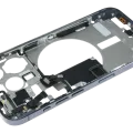 Mid-Frame Housing W/ Small Parts For iPhone 15 Pro (EU / Global Version) (Used OEM Pull: Grade B) (Blue Titanium)