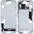 Mid-Frame Housing W/ Small Parts For iPhone 15 (US Version) (Used OEM Pull: Grade B) (Blue)