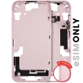 Mid-Frame Housing W/ Small Parts For iPhone 15 (US Version) (Used OEM Pull: Grade B) (Pink)