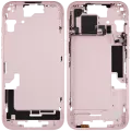 Mid-Frame Housing W/ Small Parts For iPhone 15 (US Version) (Used OEM Pull: Grade B) (Pink)