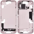 Середня рамка з дрібними деталями для iPhone 15 (EU / Global Version) (Used OEM Pull: Grade B) (рожевий)