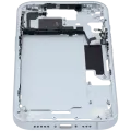 Mid-Frame Housing W/ Small Parts For iPhone 15 (US Version) (Used OEM Pull: Grade C) (Blue)