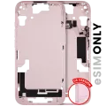 Mid-Frame Housing W/ Small Parts For iPhone 15 (US Version) (Used OEM Pull: Grade C) (Pink)
