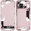 Mid-Frame Housing W/ Small Parts For iPhone 15 (US Version) (Used OEM Pull: Grade C) (Pink)