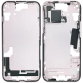 Mid-Frame Housing W/ Small Parts For iPhone 15 (EU / Global Version) (Used OEM Pull: Grade C) (Pink)