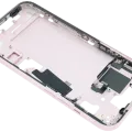 Mid-Frame Housing W/ Small Parts For iPhone 15 (EU / Global Version) (Used OEM Pull: Grade C) (Pink)