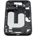 Mid-Frame Housing W/ Small Parts For iPhone 16 (US Version) (Used OEM Pull: Grade B) (Black)