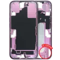 Mid-Frame Housing W/ Small Parts For iPhone 16 (US Version) (Used OEM Pull: Grade B) (Pink)