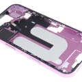 Mid-Frame Housing W/ Small Parts For iPhone 16 (US Version) (Used OEM Pull: Grade B) (Pink)