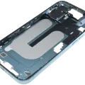 Mid-Frame Housing W/ Small Parts For iPhone 16 Plus (US Version) (Used OEM Pull: Grade B) (Teal)