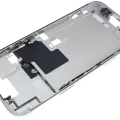 Mid-Frame Housing W/ Small Parts For iPhone 16 Pro Max (US Version) (Used OEM Pull: Grade B) (White Titanium)