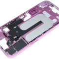 Mid-Frame Housing W/ Small Parts For iPhone 16 (EU / Global Version) (Used OEM Pull: Grade B) (Pink)