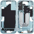 Mid-Frame Housing W/ Small Parts For iPhone 16 (EU / Global Version) (Used OEM Pull: Grade B) (Teal)