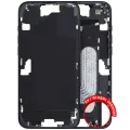 Mid-Frame Housing W/ Small Parts For iPhone 16 Plus (EU / Global Version) (Used OEM Pull: Grade B) (Black)