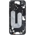 Mid-Frame Housing W/ Small Parts For iPhone 16 Plus (EU / Global Version) (Used OEM Pull: Grade B) (Black)