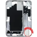 Mid-Frame Housing W/ Small Parts For iPhone 16 Plus (EU / Global Version) (Used OEM Pull: Grade B) (White)