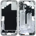 Mid-Frame Housing W/ Small Parts For iPhone 16 Plus (EU / Global Version) (Used OEM Pull: Grade B) (White)