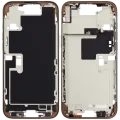 Mid-Frame Housing W/ Small Parts For iPhone 16 Pro Max (EU / Global Version) (Used OEM Pull: Grade B) (Desert Titanium)